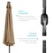 Best Choice Products 10ft Solar LED Lighted Patio Umbrella w/ Tilt Adjustment, UV-Resistant Fabric
